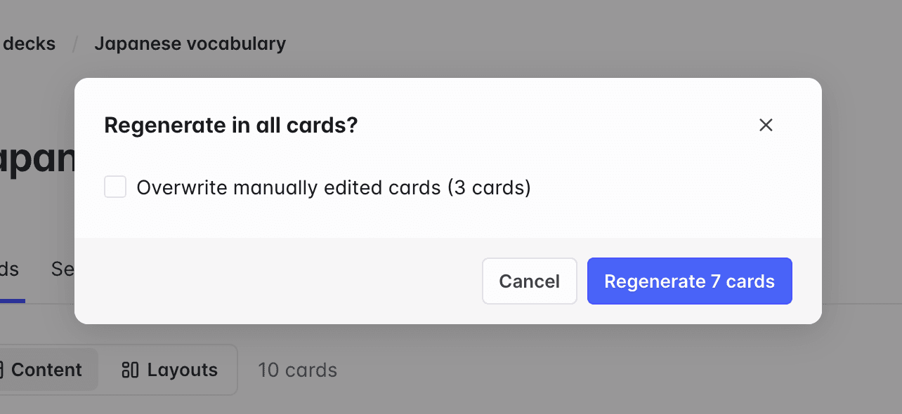 Ai Autofill when creating a card